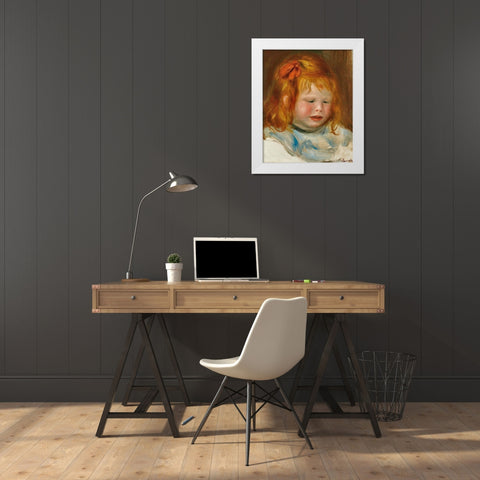 Portrait of Jean Renoir 1896 White Modern Wood Framed Art Print by Renoir, Pierre-Auguste