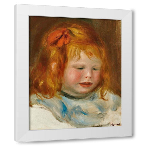 Portrait of Jean Renoir 1896 White Modern Wood Framed Art Print by Renoir, Pierre-Auguste