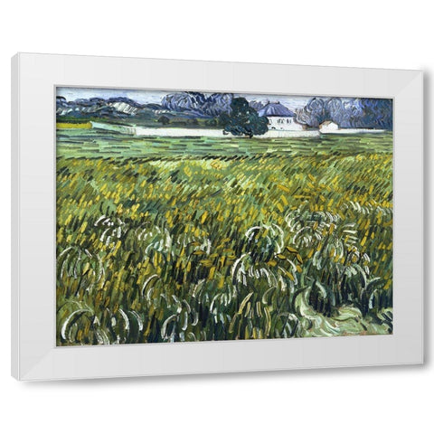 House at Auvers White Modern Wood Framed Art Print by van Gogh, Vincent