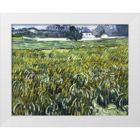 House at Auvers White Modern Wood Framed Art Print by van Gogh, Vincent