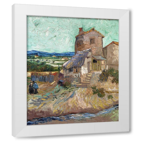 The Old Mill White Modern Wood Framed Art Print by van Gogh, Vincent