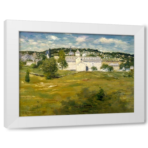 Willimantic Thread Factory White Modern Wood Framed Art Print by Weir, J Alden