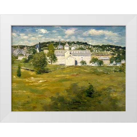 Willimantic Thread Factory White Modern Wood Framed Art Print by Weir, J Alden