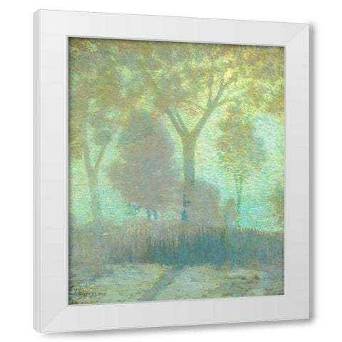 Moonlight White Modern Wood Framed Art Print by Weir, J Alden