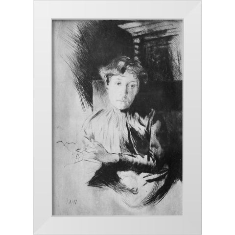 By Candlelight White Modern Wood Framed Art Print by Weir, J Alden