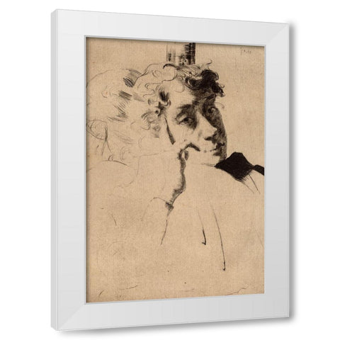 Reflections White Modern Wood Framed Art Print by Weir, J Alden