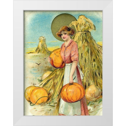 Hearty Thanksgiving Greeting White Modern Wood Framed Art Print by Missouri History Museum