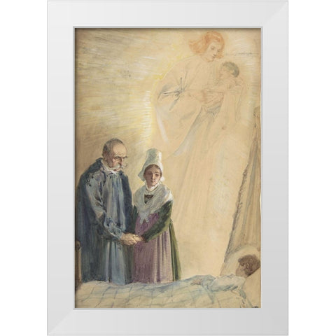 Illustration 5 for Little Peter A Christmas Morality for Children of Any Age White Modern Wood Framed Art Print by Brock, Charles Edmund