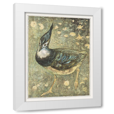 Lapwing White Modern Wood Framed Art Print by Hoytema, Theo van