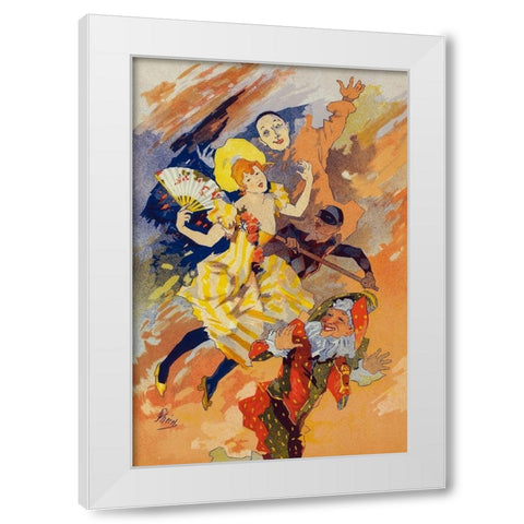 Masters of the Poster Plate 201 White Modern Wood Framed Art Print by Cheret, Jules