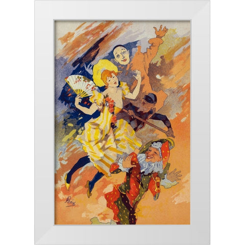 Masters of the Poster Plate 201 White Modern Wood Framed Art Print by Cheret, Jules