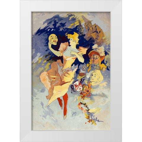 Masters of the Poster Plate 205 White Modern Wood Framed Art Print by Cheret, Jules