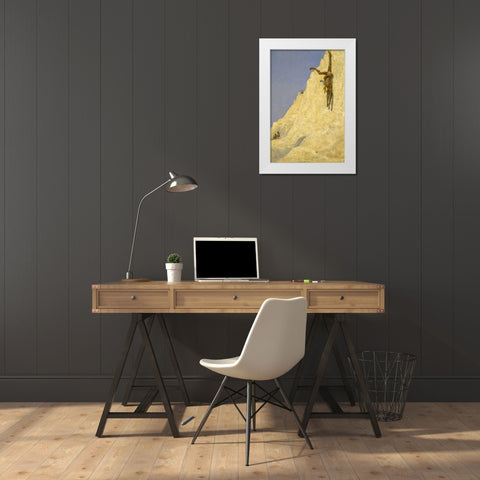 The Transgressor White Modern Wood Framed Art Print by Remington, Frederic