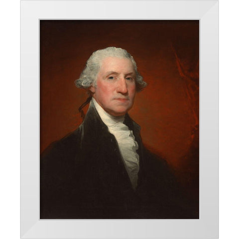 George Washington Vaughan-Sinclair portrait White Modern Wood Framed Art Print by Stuart, Gilbert