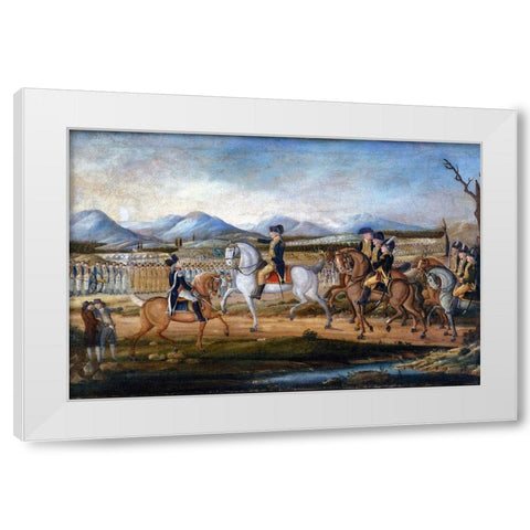 The Whiskey Rebellion White Modern Wood Framed Art Print by Kemmelmeyer, Frederick