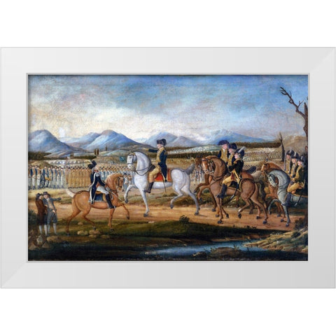 The Whiskey Rebellion White Modern Wood Framed Art Print by Kemmelmeyer, Frederick