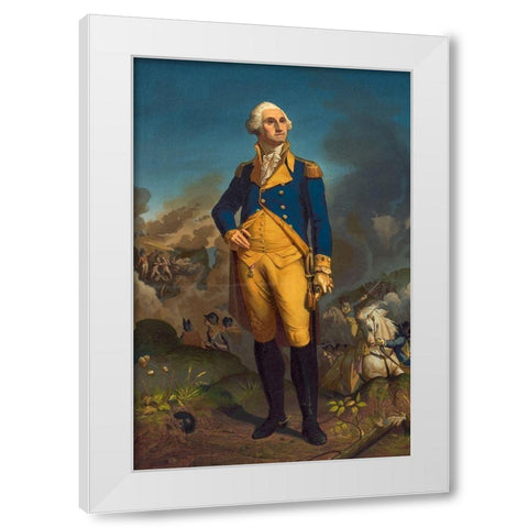 Washington White Modern Wood Framed Art Print by Library of Congress