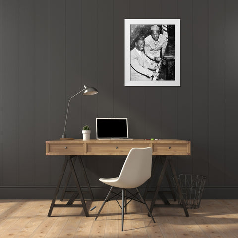 WWII Earl Father Hines-a great swing musician White Modern Wood Framed Art Print by U.S. Archives