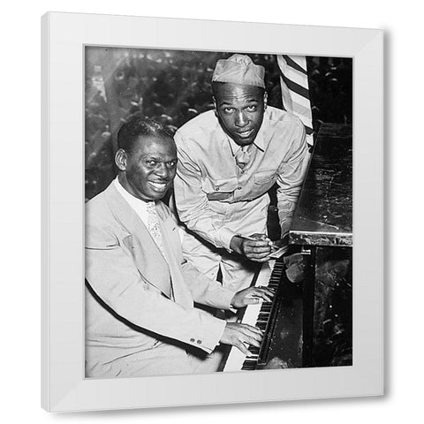 WWII Earl Father Hines-a great swing musician White Modern Wood Framed Art Print by U.S. Archives