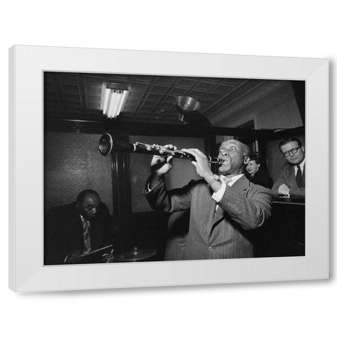 Fess Williams and Freddie Moore New York 1948 White Modern Wood Framed Art Print by Gottlieb, William