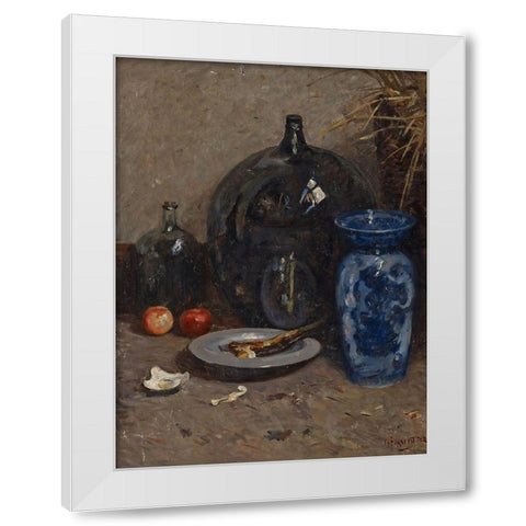 Still Life White Modern Wood Framed Art Print by Forsyth, William J.