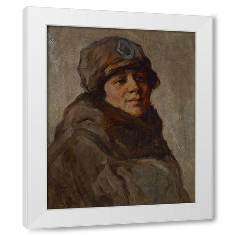 Myra Reynolds Richards White Modern Wood Framed Art Print by Forsyth, William J.