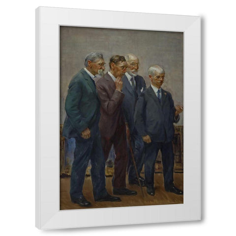 The Art Jury White Modern Wood Framed Art Print by Adams, Wayman Elbridge