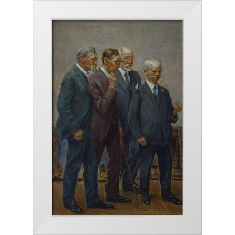 The Art Jury White Modern Wood Framed Art Print by Adams, Wayman Elbridge