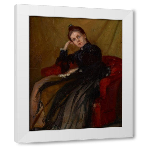 Marie Stark (Mrs. Otto Stark) White Modern Wood Framed Art Print by Stark, Otto