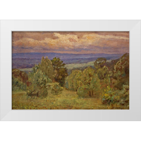 Storm Clouds White Modern Wood Framed Art Print by Steele, Theodore Clement