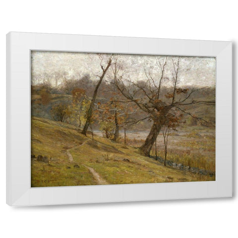 The Bloom of the Grape White Modern Wood Framed Art Print by Steele, Theodore Clement