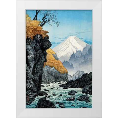 Foot of Mount Ashitaka White Modern Wood Framed Art Print by Takahashi, Hiroaki