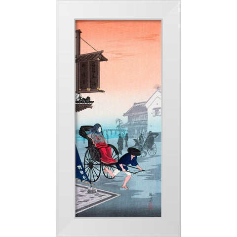 Morning Haze White Modern Wood Framed Art Print by Takahashi, Hiroaki