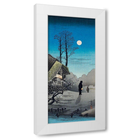 Old Inn White Modern Wood Framed Art Print by Takahashi, Hiroaki