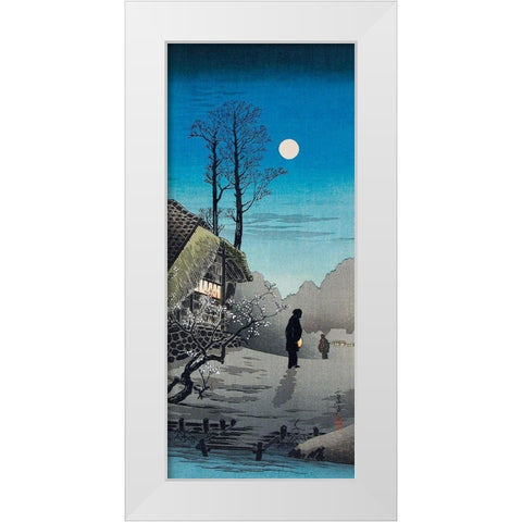 Old Inn White Modern Wood Framed Art Print by Takahashi, Hiroaki