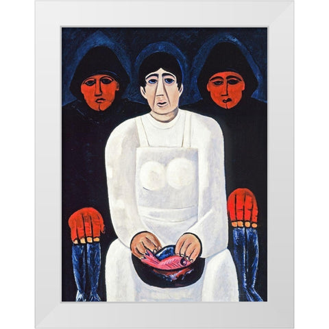 The Lost Felice White Modern Wood Framed Art Print by Hartley, Marsden