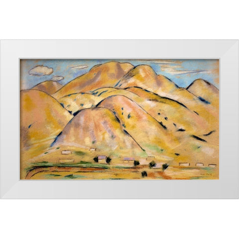 Arroyo Hondo White Modern Wood Framed Art Print by Hartley, Marsden