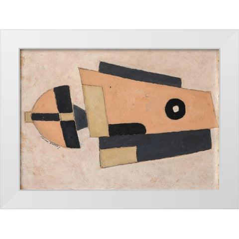 Movement-Bermuda White Modern Wood Framed Art Print by Hartley, Marsden