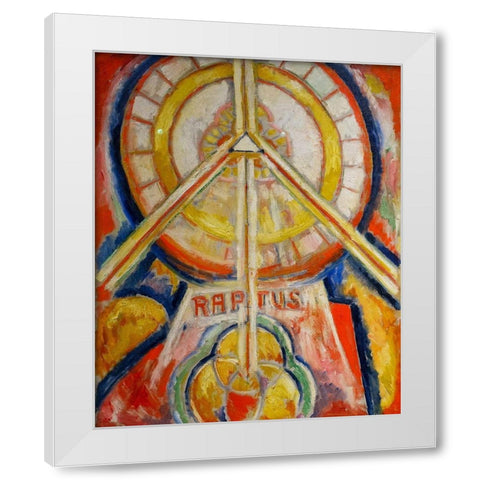 Raptus White Modern Wood Framed Art Print by Hartley, Marsden