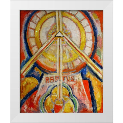 Raptus White Modern Wood Framed Art Print by Hartley, Marsden