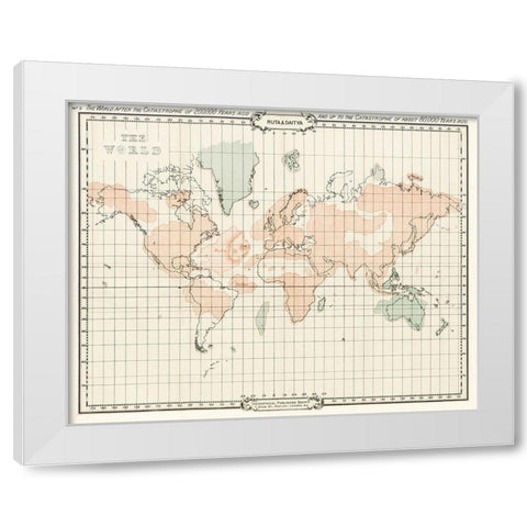 The Story of Atlantis a geographical-historical-and ethnological sketch White Modern Wood Framed Art Print by Sinnett, A P