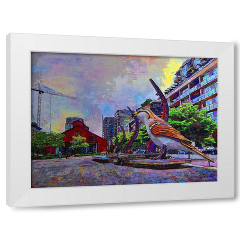 Craft White Modern Wood Framed Art Print by Ghanooni, Sarah