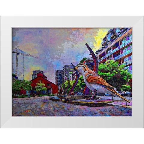 Craft White Modern Wood Framed Art Print by Ghanooni, Sarah