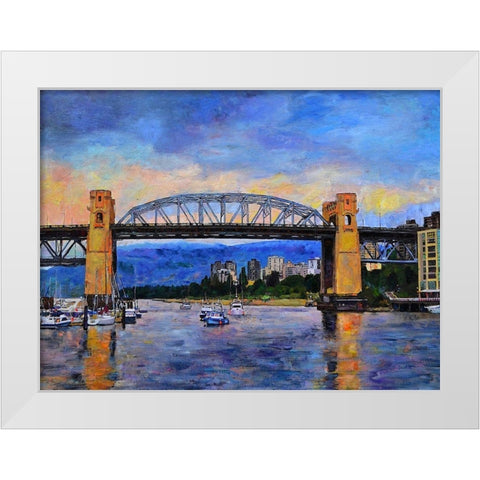 Cruising on the Water White Modern Wood Framed Art Print by Ghanooni, Sarah