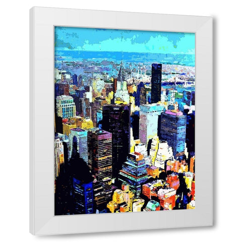 Empire View II White Modern Wood Framed Art Print by Ghanooni, Sarah