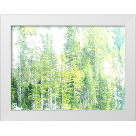 Growth White Modern Wood Framed Art Print by Ghanooni, Sarah