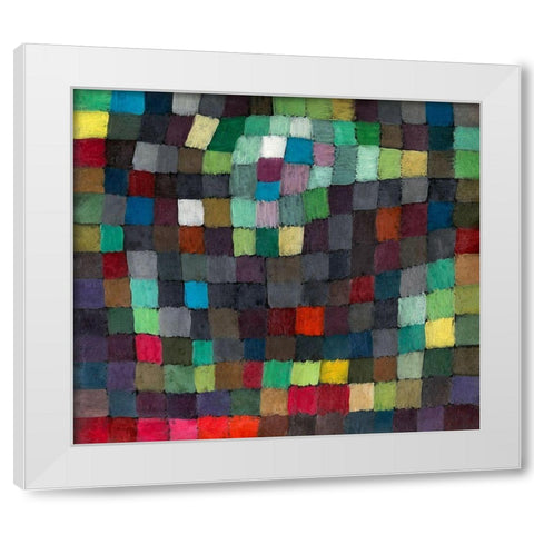 May Picture White Modern Wood Framed Art Print by Klee, Paul