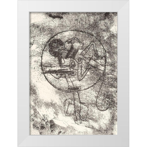 The Loved One White Modern Wood Framed Art Print by Klee, Paul