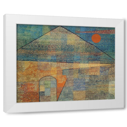 Ad Parnassum 1932 White Modern Wood Framed Art Print by Klee, Paul