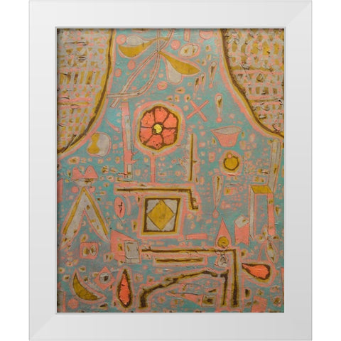 Efflorescence 1937 White Modern Wood Framed Art Print by Klee, Paul